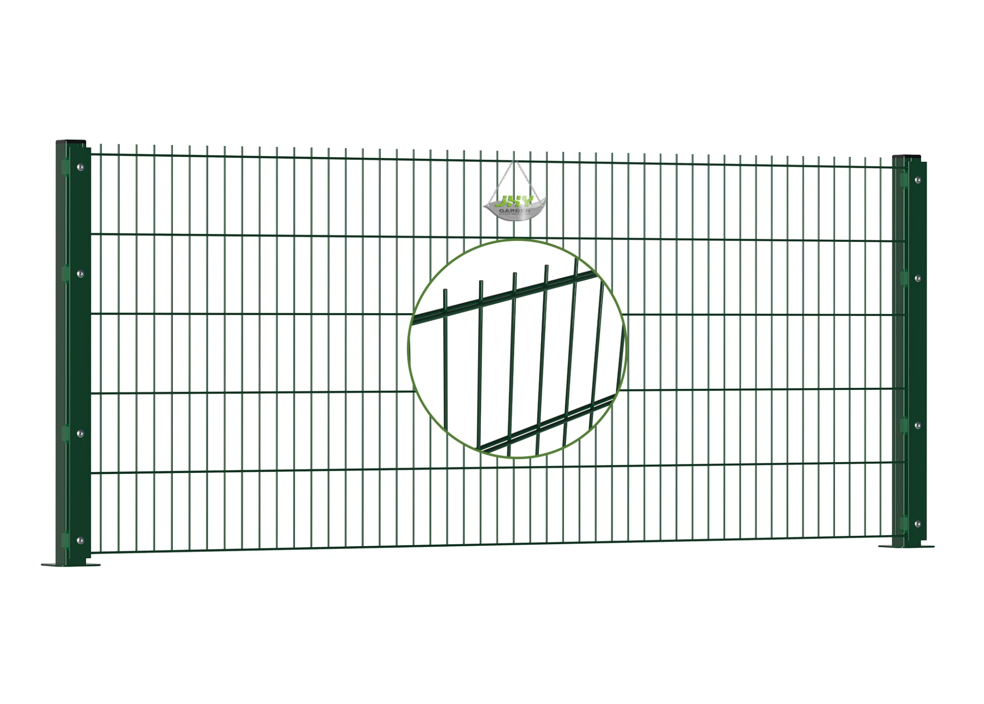 6/5/6 2D DOUBLE WIRE FENCE PANEL COVER PLATE WIDTH 250CM & HEIGHT 103CM