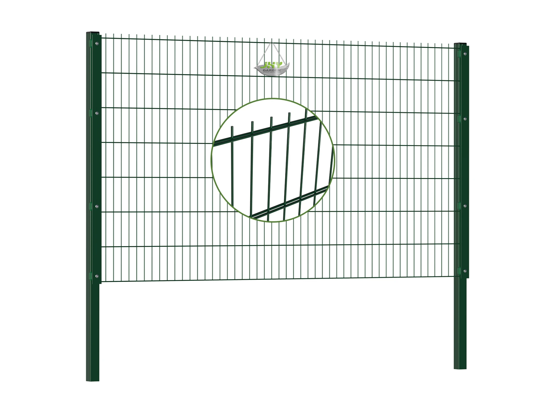 6/5/6 2D DOUBLE WIRE FENCE PANEL COVER PLATE WIDTH 250CM & HEIGHT 143CM