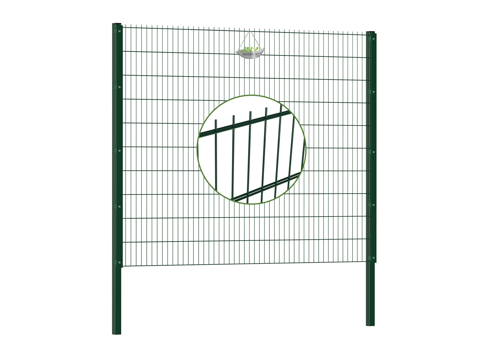 6/5/6 2D DOUBLE WIRE FENCE PANEL COVER PLATE WIDTH 250CM & HEIGHT 203CM