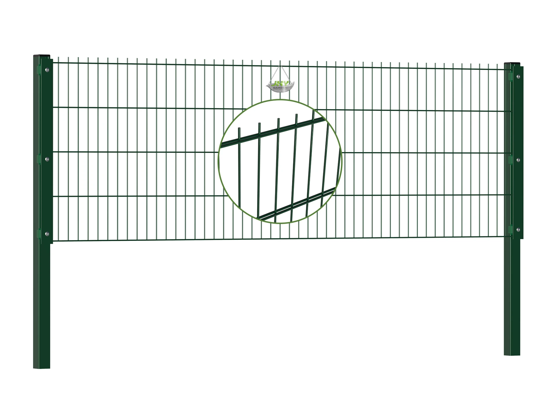 6/5/6 2D DOUBLE WIRE FENCE PANEL COVER PLATE WIDTH 250CM & HEIGHT 83CM