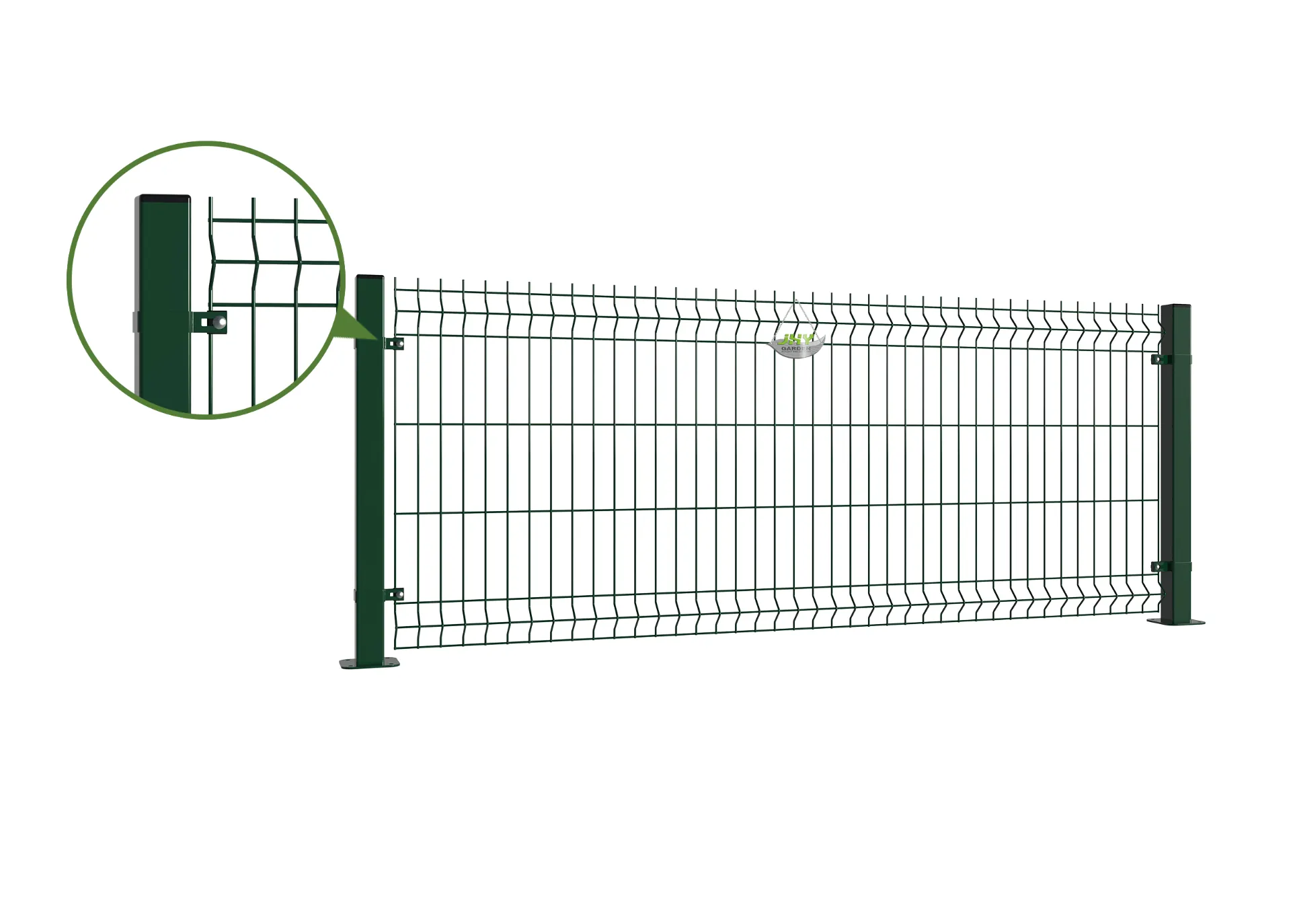 3D Weld Mesh Fence Panels Square post 2.webp3