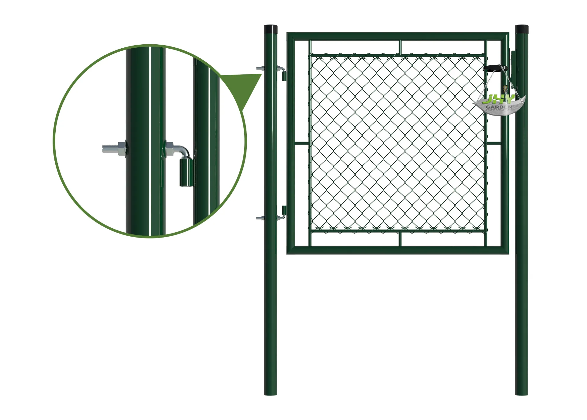 Chain Link Fence Garden Gate 1000×1000mm  hinge.webp1
