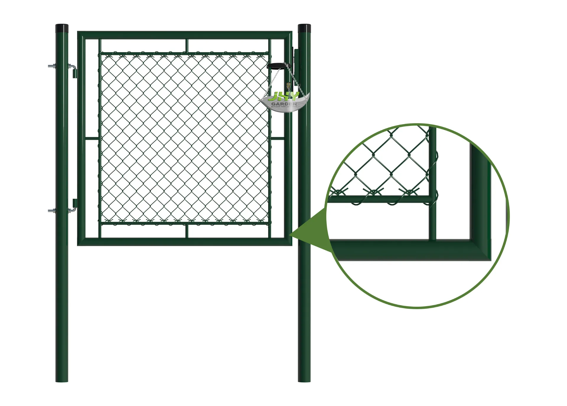 Chain Link Fence Garden Gate 1000×1000mm frame.webp1