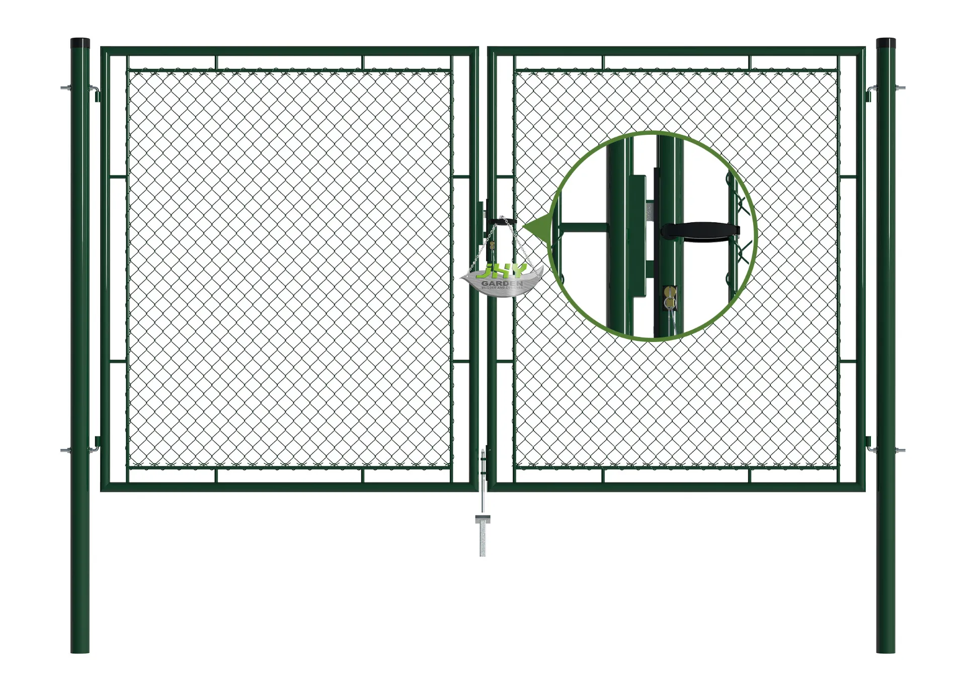 Chain-Link-Fence-Garden-Gate-3000×1750mm-lock.webp1