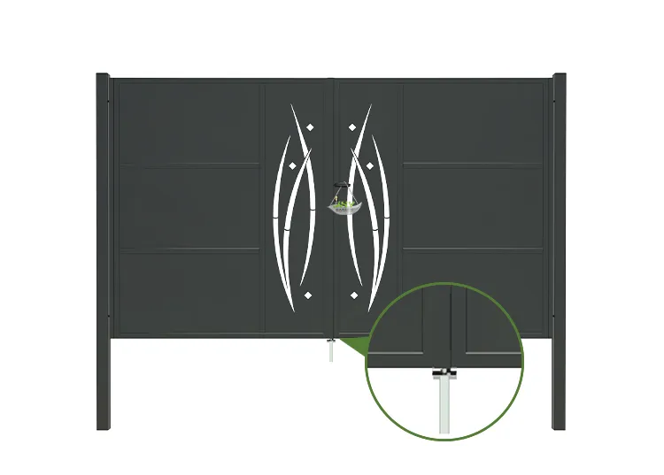 CNC Metal Gates Serenade 3000×1800mm stopper.webp1