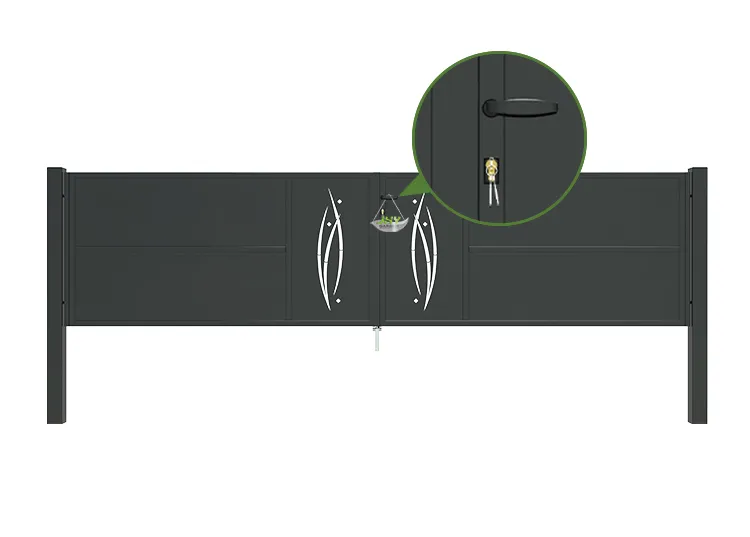 CNC Metal Gates Serenade 4000×1000mm lock insde.webp2