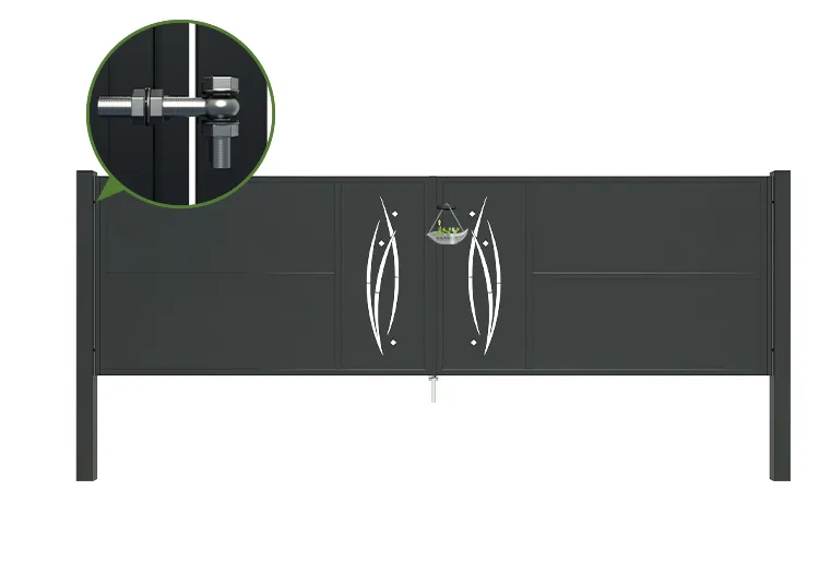 CNC Metal Gates Serenade 4000×1200mm hinge.webp1