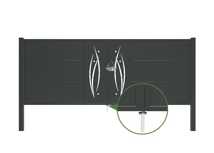 CNC Metal Gates Serenade 4000×1600mm stopper.webp1