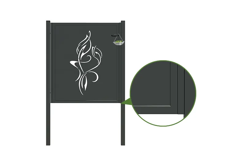 CNC Outdoor Iron Gate Tranquility 1000×1200mm hinge.webp2