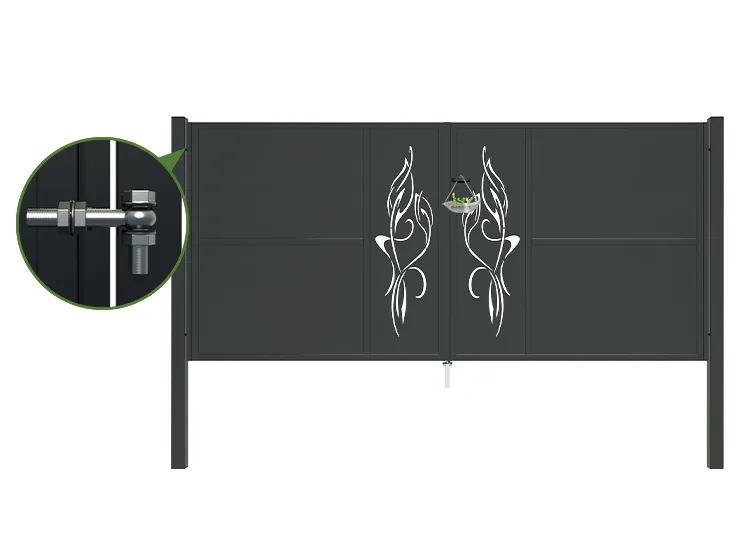 CNC Outdoor Iron Gate Tranquility 3000×1400mm stopper.webp2