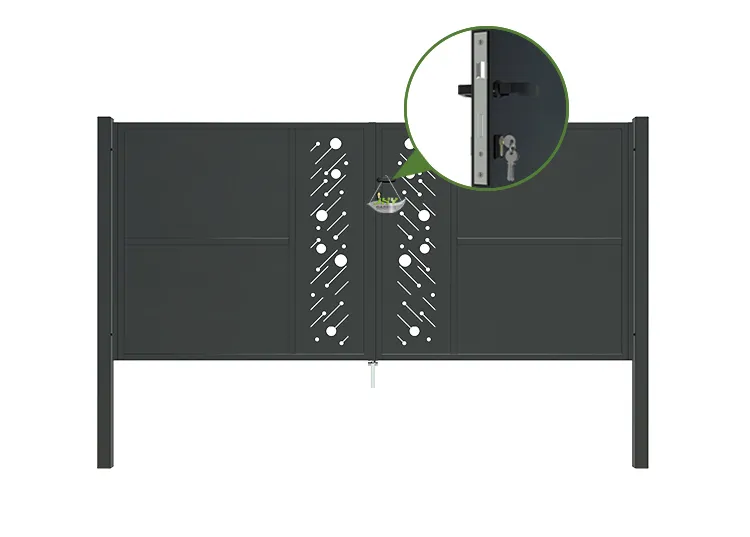 CNC Steel Gate Starry 3000×1400mm lock inside.webp1
