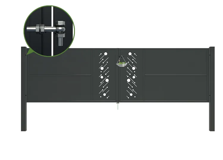 CNC Steel Gate Starry 4000×1200mm hinge.webp1