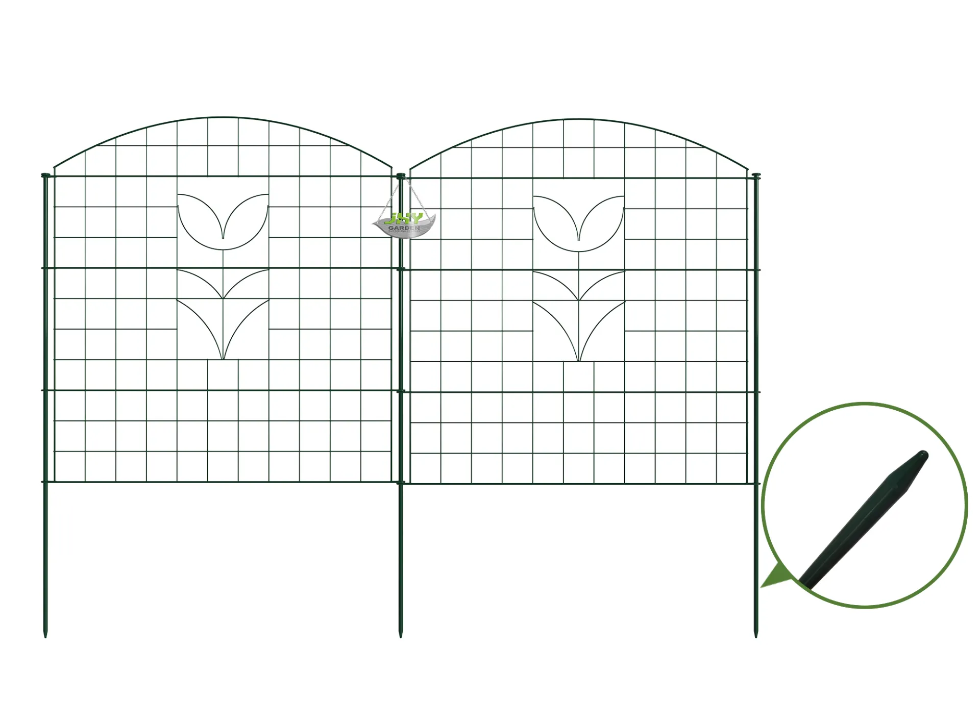 Convex Type Wire Pond Fence With Rose (2).webp1