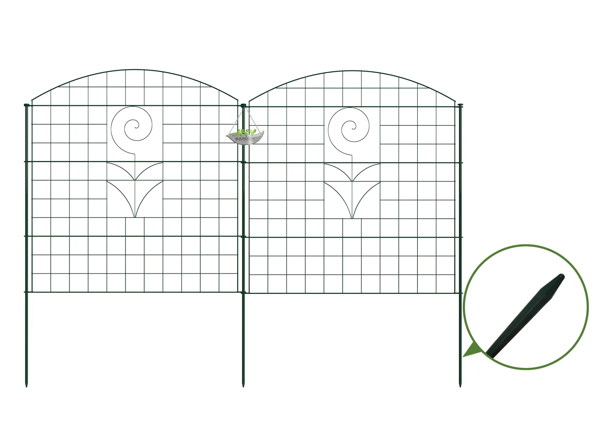 Convex Type Wire Pond Fence With Wild Flower (2).webp1
