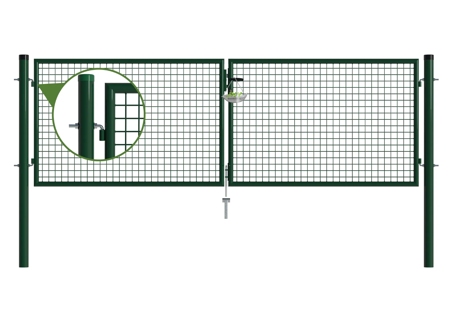 Mesh Fence Garden Gate 3000×1000mm hinge.webp1