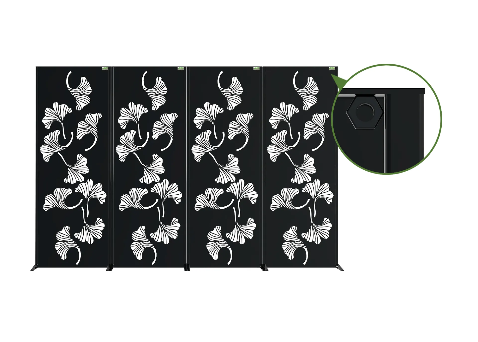 Steel Decorative Garden Screen Sprig.webp1