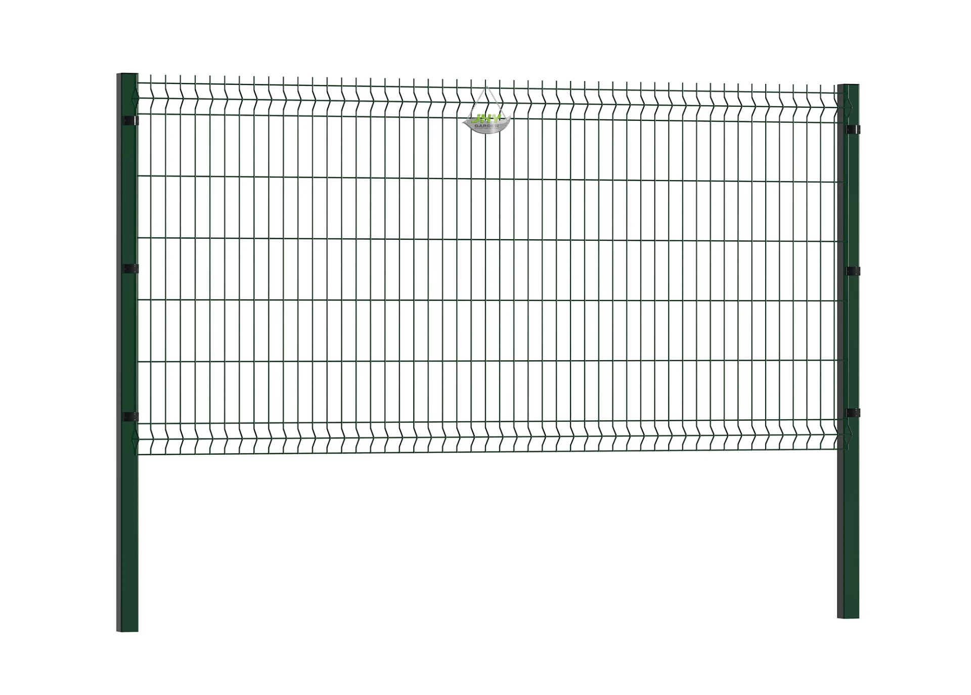 WELDED WIRE EURO FENCE PANEL WIDTH 250CM & HEIGHT 123CM