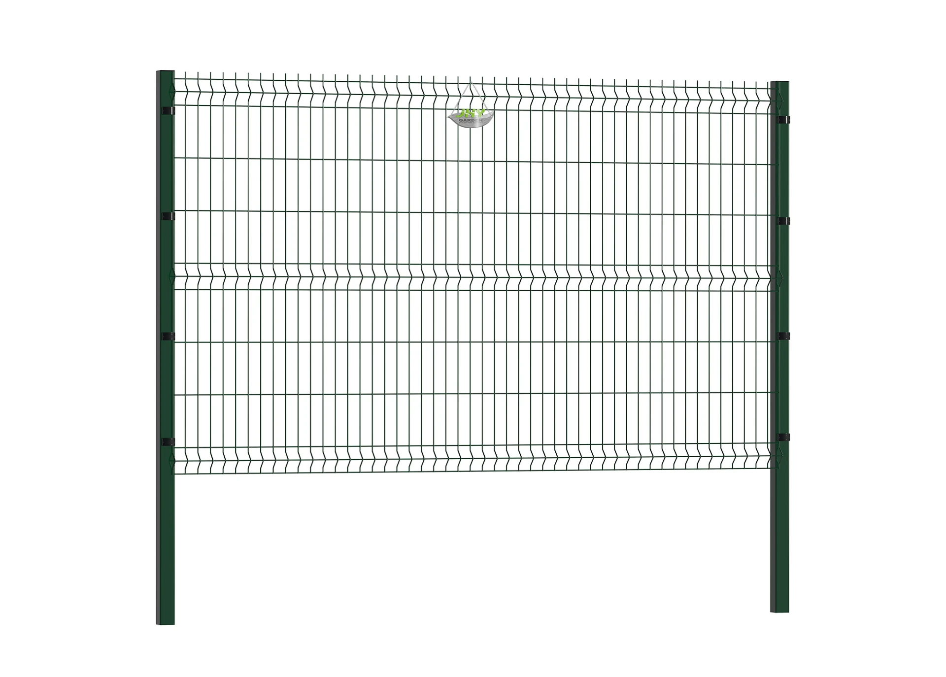 WELDED WIRE EURO FENCE PANEL WIDTH 250CM & HEIGHT 153CM